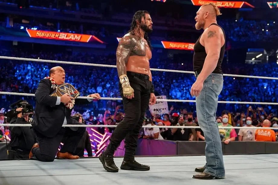Roman Reigns vs Brock Lesnar - WWF Belt