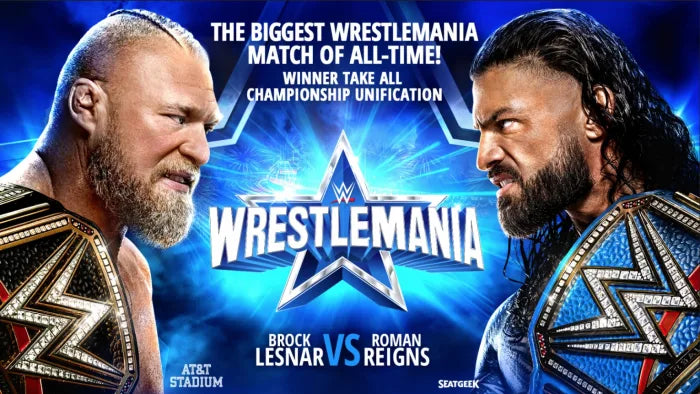 Roman Reigns vs Brock Lesnar Wrestlemania 38