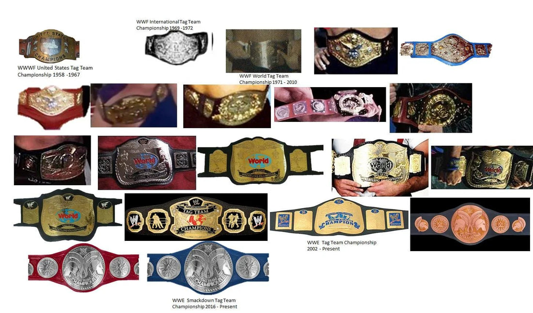 WWE Tag Team Championship Design History - WWF Belt