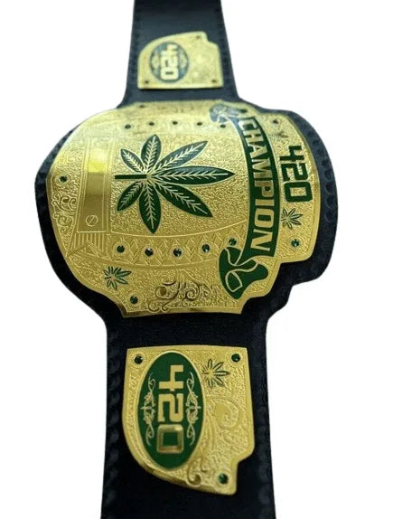 420 Weed World Wrestling Championship Title Belt - WWF Belt