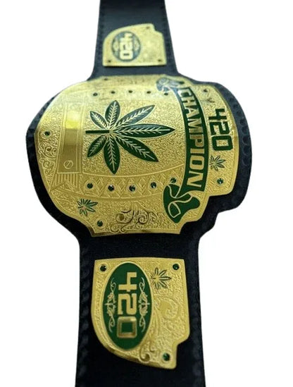 420 Weed World Wrestling Championship Title Belt - WWF Belt