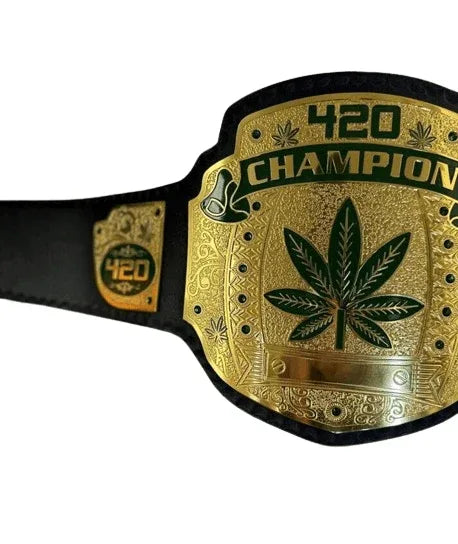 420 Weed World Wrestling Championship Title Belt - WWF Belt
