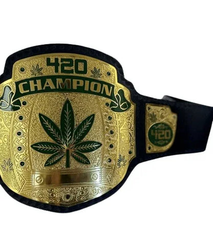 420 Weed World Wrestling Championship Title Belt - WWF Belt