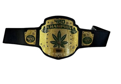 420 Weed World Wrestling Championship Title Belt - WWF Belt