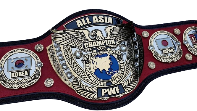 All Japan Pro-Wrestling PWF Asia Heavyweight Wrestling Champion Belt Rikidozan