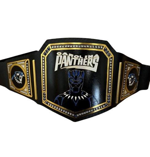 Carolina Panthers Championship Wrestling Belt 2mm Brass Adult Size