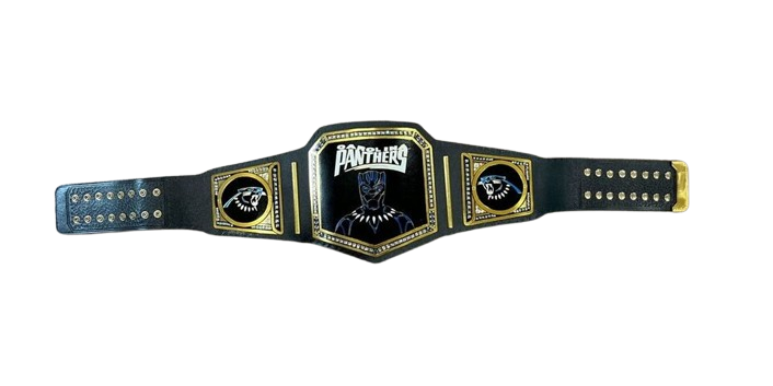 Carolina Panthers Championship Wrestling Belt 2mm Brass Adult Size