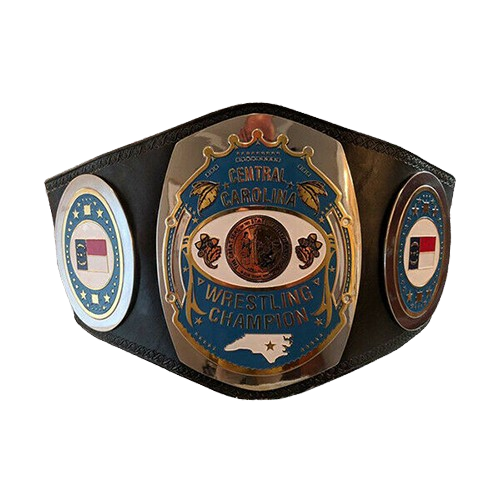 Central Carolina Heavyweight Wrestling Champion Belt Great Seal State NWA