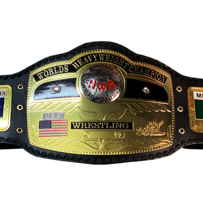 Domed Globe NWA World Heavyweight Wrestling Championship Belt