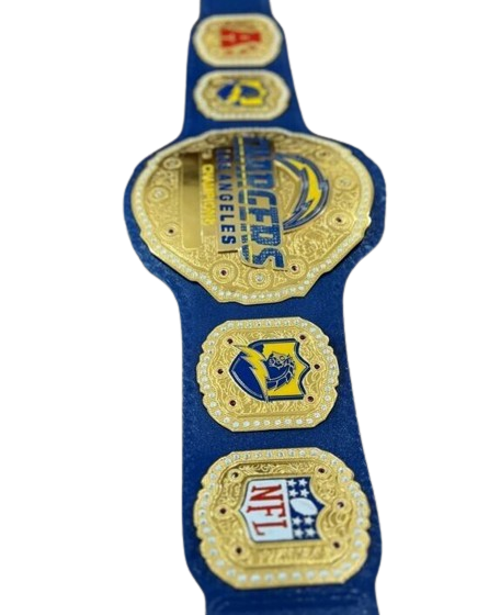 LA Chargers Los Angeles Championship Belt Adult Size 2mm Brass