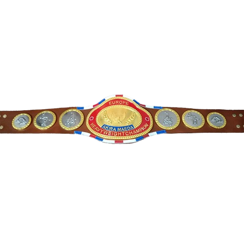 NJPW Europe Akira Maeda Heavyweight Wrestling Champion Belt Japan Pro Wrestling