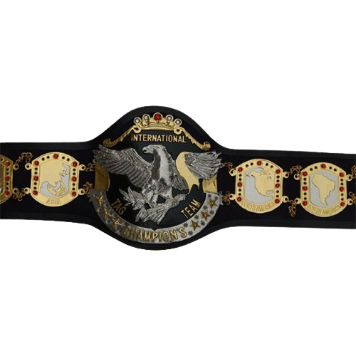 NWA International Tag Team Championship Belt Japan Wrestling Association Inoki