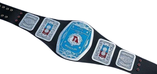 NWA Missouri Heavyweight Title Champion Belt Cando Curtis George Baptiste Jake