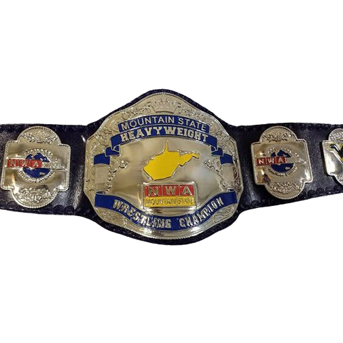 NWA Mountain State Heavyweight Championship Belt Scotty McKeever Johnny Blast