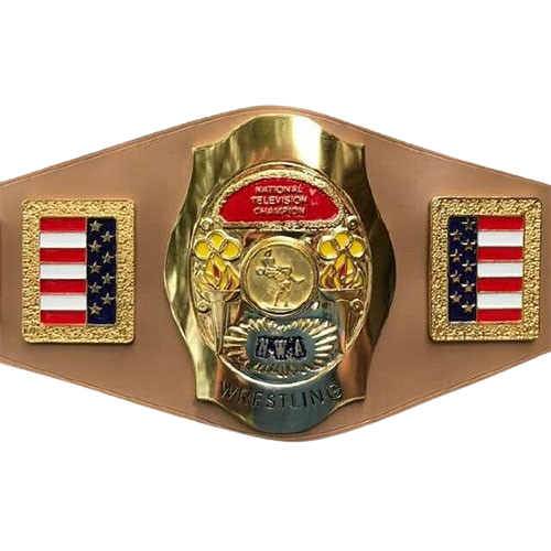 NWA National Television Champion Belt United States Old School Wrestling TV USA