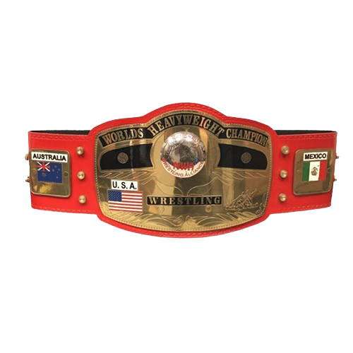 NWA New Red Championship Replica Title Belt