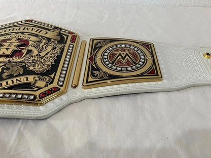 New NXT Women’s United Kingdom Championship Belt White Leather Replica Adult Size