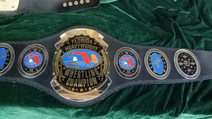 New Florida Heavyweight Wrestling Champion Leather Belt