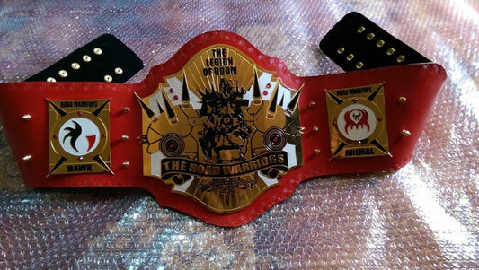 New Legion of Doom Wrestling Championship Title Belt Replica Genuine Leather Strap Brass Metal Plated Adult Size