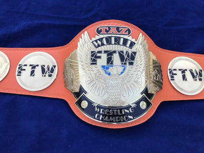 New TAZ FTW Heavyweight Championship Wrestling Leather Belt