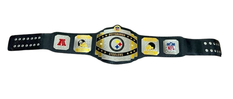 PITTSBURGH STEELERS NFL Championship Belt Adult Size 2mm Brass