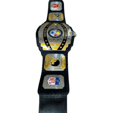 PITTSBURGH STEELERS NFL Championship Belt Adult Size 2mm Brass