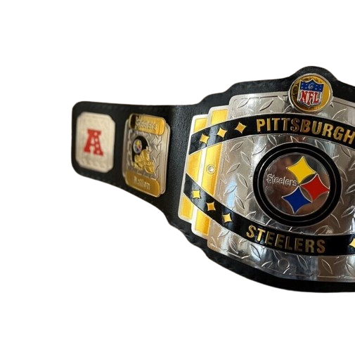 PITTSBURGH STEELERS NFL Championship Belt Adult Size 2mm Brass