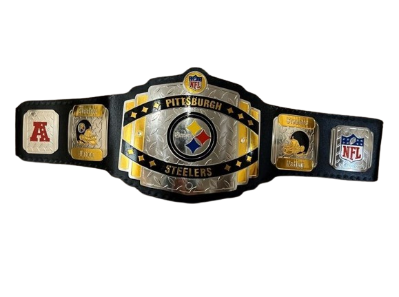 PITTSBURGH STEELERS NFL Championship Belt Adult Size 2mm Brass