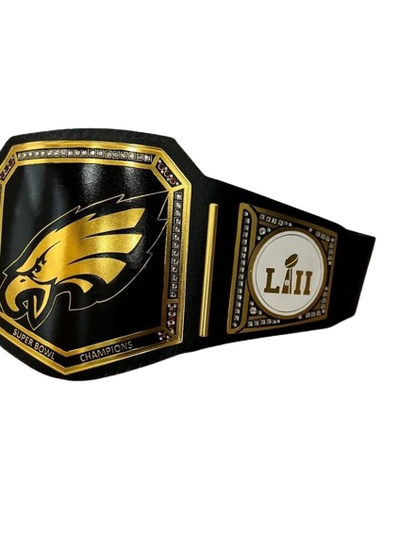 Philadelphia Eagles NFL Championship Wrestling Belt 2mm Brass Adult Size