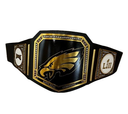 Philadelphia Eagles NFL Championship Wrestling Belt 2mm Brass Adult Size