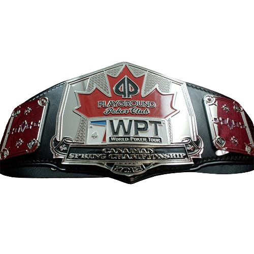 Playground Poker World Poker Tour Canadian Championship Belt