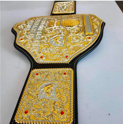 Big Gold World Die Cast Heavyweight Championship Belt Dual Plated 4mm Version