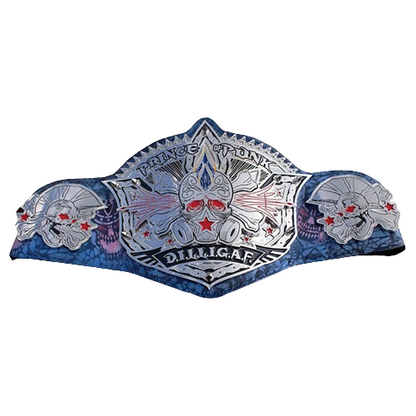 Shannon Moore’s DILLIGAF Title Champion belt