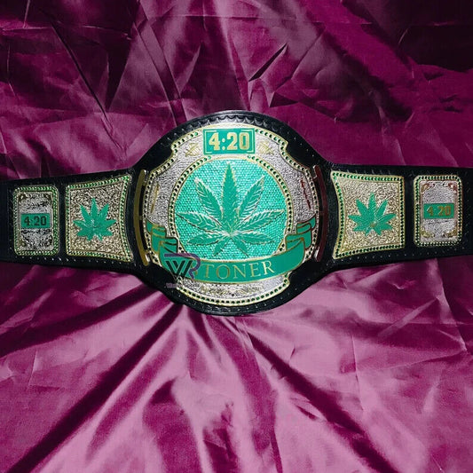 Smoking Stoner Championship Belt World Heavyweight Champion Title 2MM Brass