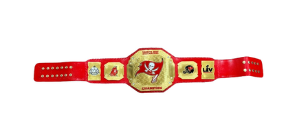 Tampa Bay Buccaneers NFL Championship Wrestling Belt 2mm Brass Adult Size