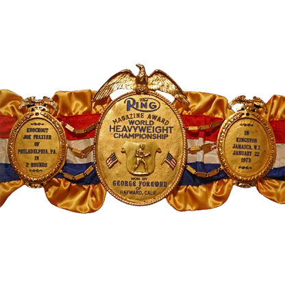 George Foreman Ring Magazine Award Heavyweight Championship Belt