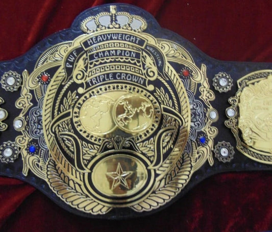 Triple Crown World Heavyweight Championship Leather Belt