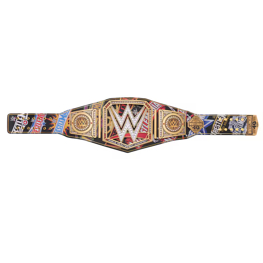 WWE Modern Era 40 Years Of WrestleMania Replica Title Belt