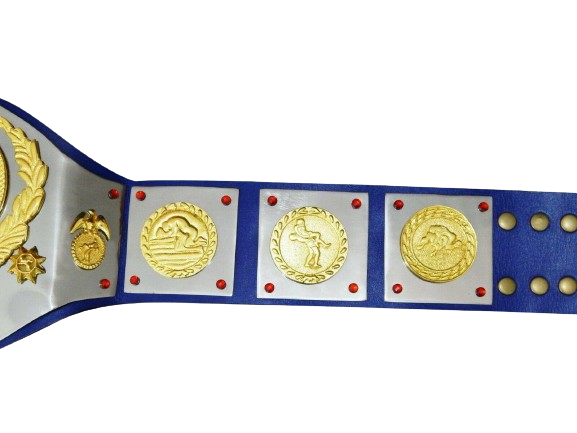 WWWF 82’ Tag Team Championship Old School Trophy Belt Adult Champion