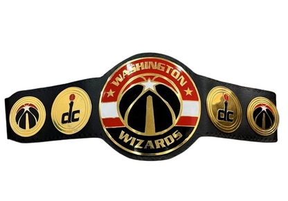 Washington Wizard NBA Championship Belt Adult Size 2mm Brass Original Leather