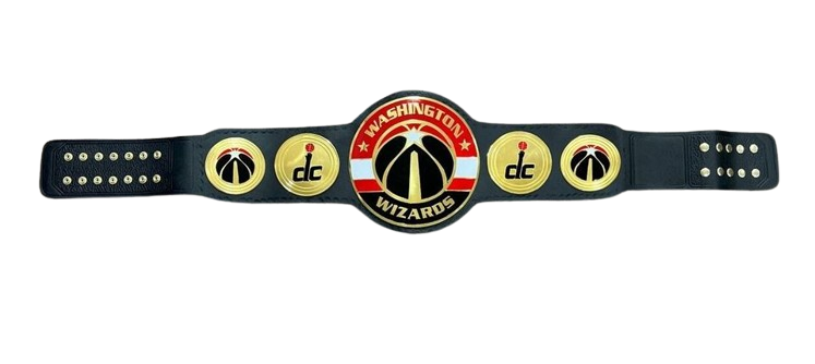 Washington Wizard NBA Championship Belt Adult Size 2mm Brass Original Leather