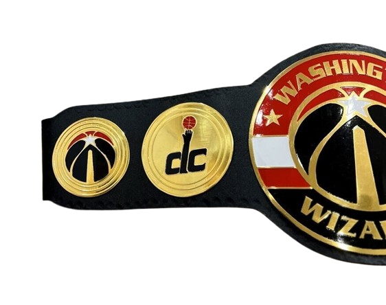 Washington Wizard NBA Championship Belt Adult Size 2mm Brass Original Leather