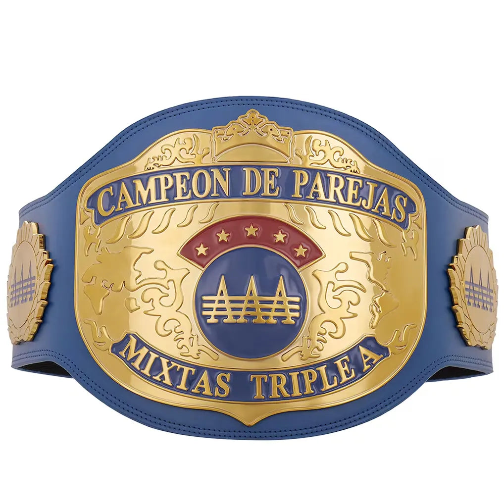 AAA World Mixed Tag Team Deluxe Replica Title Belt
