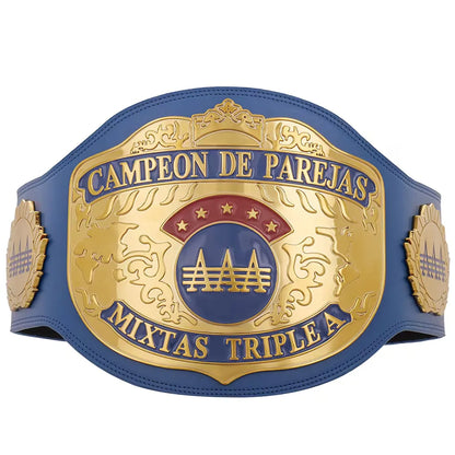 AAA World Mixed Tag Team Deluxe Replica Title Belt