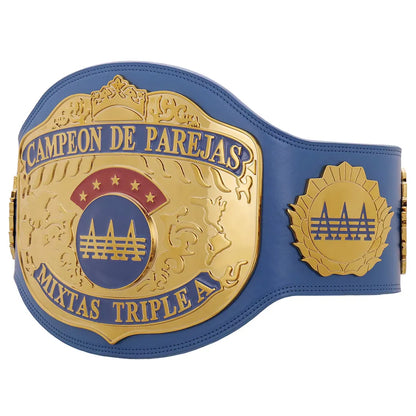 Official AAA World Mixed Tag Team Replica Championship Belt