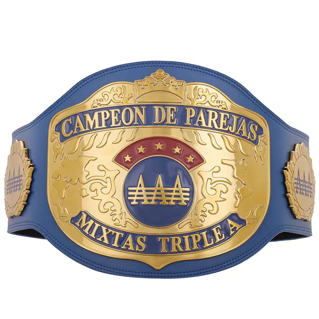 AAA World Mixed Tag Team Championship Title BeltChampionship BeltWWF Belt