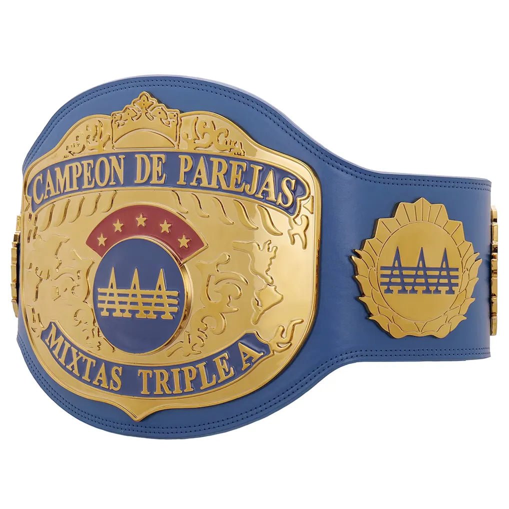 AAA World Mixed Tag Team Championship Title BeltChampionship BeltWWF Belt
