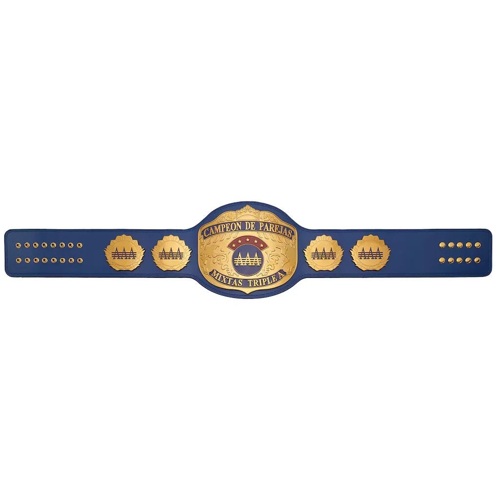 AAA World Mixed Tag Team Championship Title BeltChampionship BeltWWF Belt