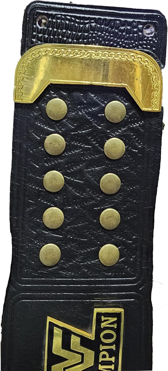 Adjustable Leather Wall Hanger for Championship Belts - WWF Belt