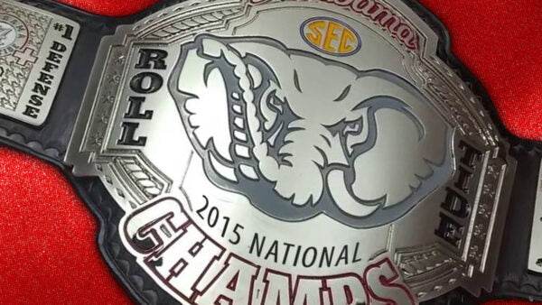 Alabama Roll tide 2015 National Championship Belt - WWF Belt